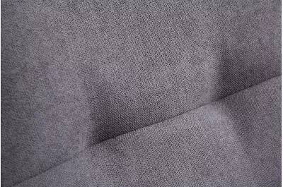 Set de 2 chaises en simili cuir et microfibre matelassé gris foncé