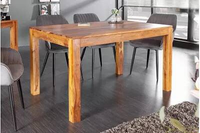 Table à manger en bois massif sheesham laqué L120x80