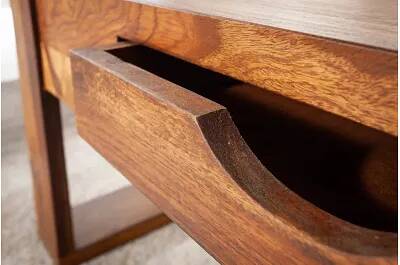 Table basse en bois massif sheesham 1 tiroir