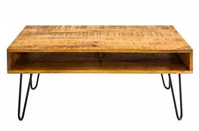 Table basse en bois massif manguier 1 compartiment