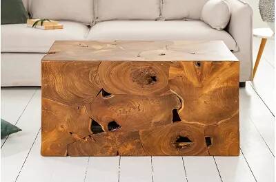 Table basse design en bois de teck