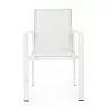 Set de 4 chaises de jardin blanc Anastas