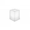 Cube à LED recharge solaire blanc 53x43