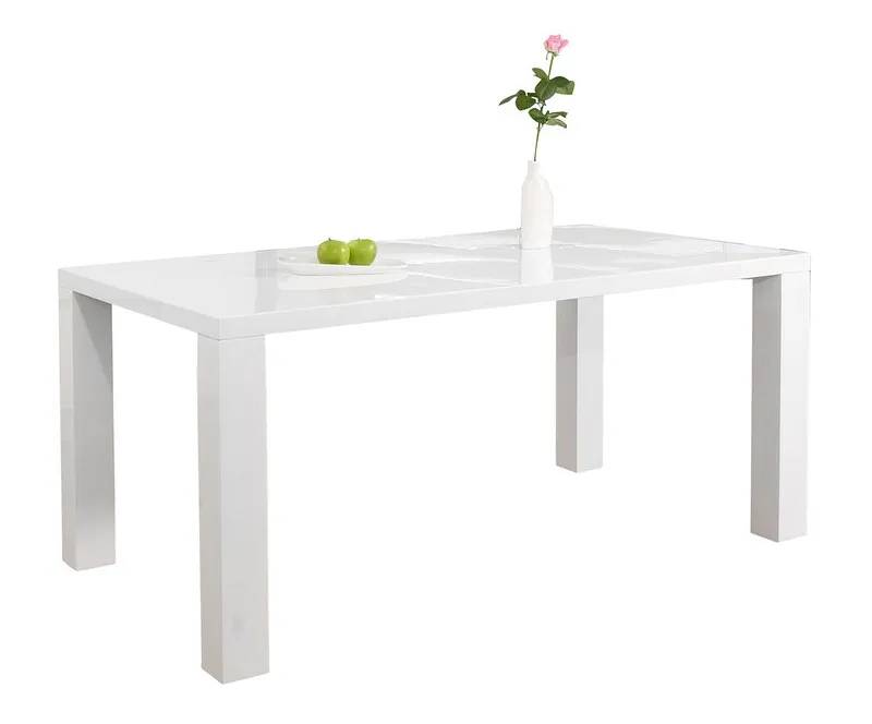 Table de salle à manger blanc laqué 180x90