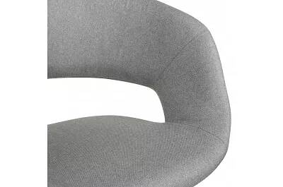 Chaise en tissu gris