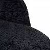 Chaise en tissu chenille noir
