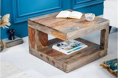 Table basse en bois de sheesham