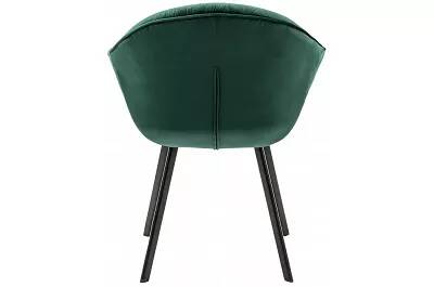 Set de 2 chaises capitonné velours vert