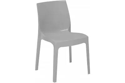 Chaise en plastique gris