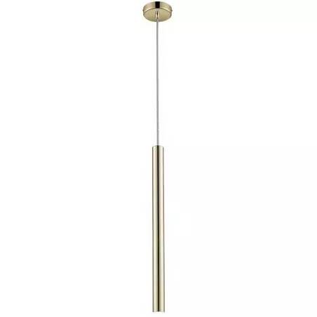 Lampe suspension design à LED en métal doré Ø3