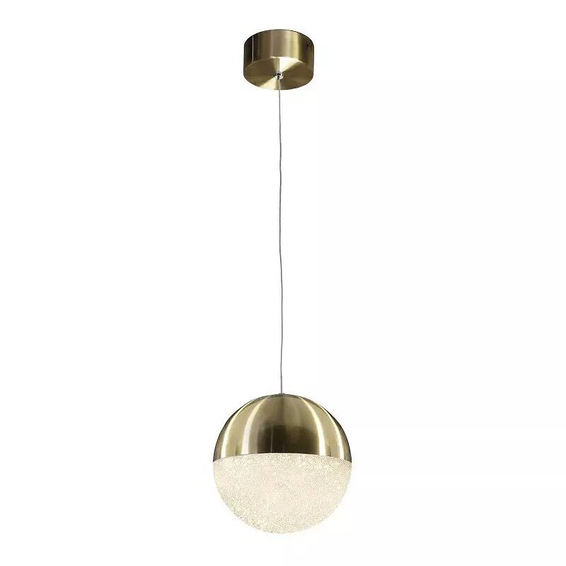 Lampe suspension design à LED en métal doré Ø12