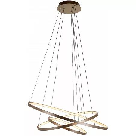 Lampe suspension en aluminium doré Ø80