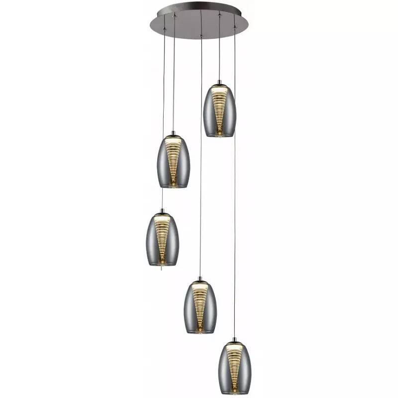 Lampe suspension design à LED en verre miroir Ø35