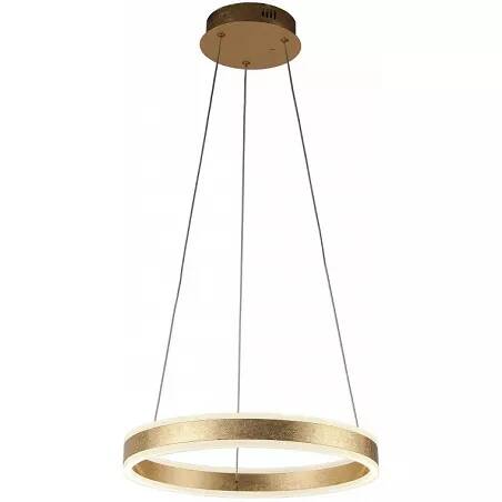 Lampe suspension design à LED en aluminium doré Ø50