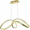 Lampe suspension design à LED en aluminium feuilles d'or L85