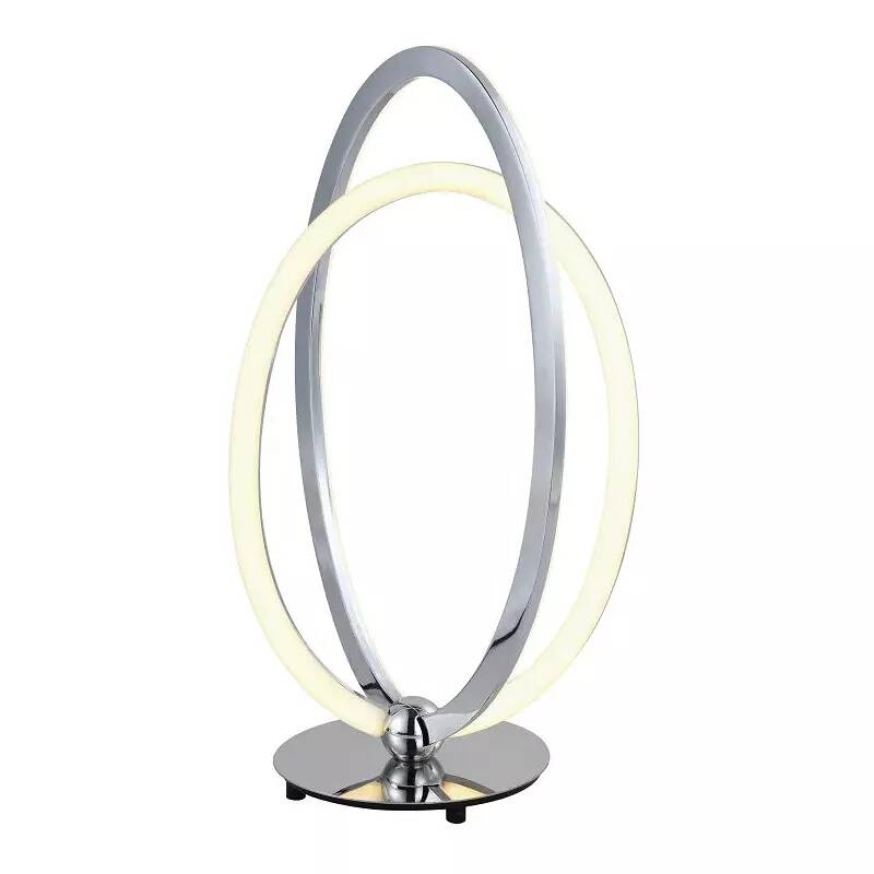 Lampe à poser design à LED en aluminium chromé H41
