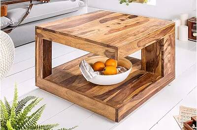Table basse en bois de sheesham massif